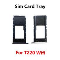 For Samsung Galaxy Tab A7 Lite T220 T225 Sim Card Slot Tray Holder Sim Card Reader Socket Replacement Parts T220 Wifi black