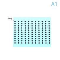Diameter 3/4/5/6MM Black Conductive Rubber Pads Keypad Repair Kit For IR Remote Control Conductive Rubber Buttons Repair