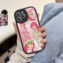 S-Strawberry-shortcake Girl Phone Case For IPhone 15 14 13 12 11 16 Pro Max Plus Leather Soft Cover iPhone 16