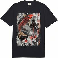 Vintage Graffiti Nishikigoi Fish Koi Carp Adult Heavyweight T-Shirt All Seasons,220g Pure Cotton S įvairiaspalvis