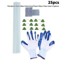 Greenhouse Hoop Garden Netting Kit Garden Hoop House Glass Fiber Support Hoop Frames For Plant Raised Bed Greenhouse Tunne as the picture