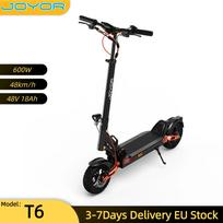 JOYOR T8 48KM/H Electric Scooters 10'' Road Tire 48V/18AH Battery 600W Motor 70KM Range Disc Brakes Hydraulic Spring Shock Absorber E Scooter T6 48KM/H juoda
