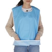 Waterproof Adult Mealtime Bib Protector Disability Aid Apron Blue Clothing Protector Bib Crumb Catcher Bib Elders Bib Apron China Mainland