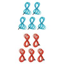 10Pcs Replacement Jump Rope Cord Skipping Speed Rope Cable with End Caps Red