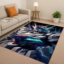 Gundam Cartoon Robot Christmas Gift Christmas Living Room Non-Slip Area Rug Carpet for Bedroom Sofa,Home Doormat Kids 40x60cm( 15x23in )