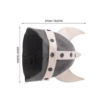 Wool Felt Sauna Hat Viking Horn Style Head Protection Sauna Cap Russian Banya Vaporarium Bath Hat Unisex Steam Cap