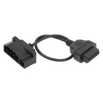 40cm/15.7in Length OBD2 Diagnostic Cable 7 Pin Male OBDII Adapter Cable  Auto Shop juoda
