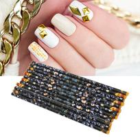12PCS Adhesive Property Rhinestones Picker Wax Pen Self Adhesive Pick Pen  DIY Nail Creation geltona