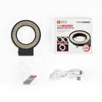 YCS 6558 Microscope Light-Ring Light Adjustable 144 Lamp Beads LED Light Source Industrial Microscope Ring Illuminator Tools Set