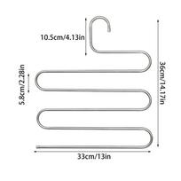 5 Layers Multi-functional Clothes Hangers Multiple Functions For Hanging And Non-slip Pant Storage Rack Cloth Rack With Storage