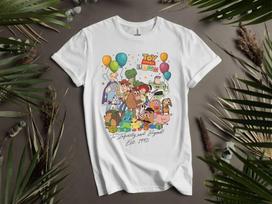 Vintage Toy Story Land Group To T-shirt T shirt Men Women Unisex Tshirt K888 2XL