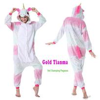 Cartoon Animal Onesie Pajamas - Pegasus, Reindeer, Unicorn Flannel Parent-Child Homewear Children's 140
