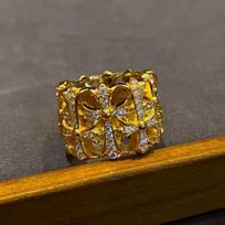 2026 Burial Ring Cross Light Luxury Inlaid Men's and Women's 18K Ring Hand Jewelry no. 6