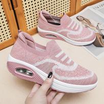 Shoes Women Comfortable Platform Tenis Femenino Anti Slip Outdoor Walking Lightweight Casual Sneaker Single Shoes for Women 35 rožinė