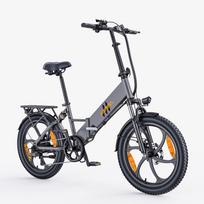 Hillmiles Mile 2 Sulankstomas elektrinis dviratis miesto kelionėms, 36V13Ah baterija, 250W variklis, maksimali apkrova 150KG, 20 colių ratai, E-bike suaugusiems pilka