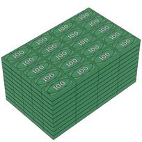 Millionaire Money Dollar USD MOC Building Blocks Toys Kids Collection Souvenir Gift Pretend Play Decoration Boy Gift 50PCS