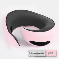 Memory Foam Travel Neck Pillow - Foldable U-Shaped Cushion for Office & Travel U-shaped pillow rožinė