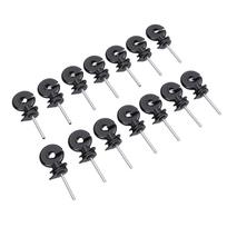 50 Pcs Electric Fence Insulator Screw in Fence Ring M5 Thread Wood Post Self Tapping Insulator for Animal Husbandry