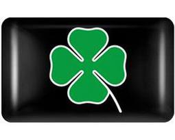 3D Epoxy Four Leaf Clover Badge Stickers Car Steering Wheel Dashboard Sticker For Alfa Romeo156 159 Giulietta Stelvio Gta Giulia