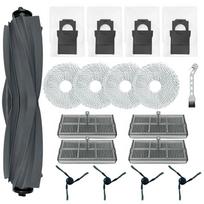 Replacement Parts For Mova E40 Ultra Robot Vacuum Cleaner Kit 1 Main Brush, 4 HEPA Filters, 4 Wiper Pads, 4 Side Brushes, 4 Dust 1set