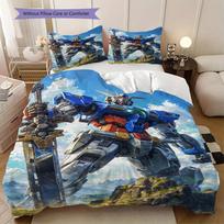 Mobile Suit Gundam Soft Comfortable Duvet Cover, Children's Bedding Set Gift, Extra Large Size, Various Sizes Available LXR104 135x200cm