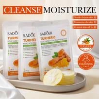 Curcumin acid cleaning pad 40pcs, exfoliating pad, facial cleansing sponge, exfoliating agent, daily cleaning, skincare tools rožinė
