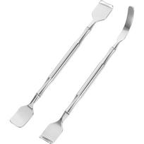 2Pcs Blackhead Remover Tool, Stainless Steel Facial Scraper for Comedone Acne Removal, Gentle Skin Care for All Skin Types