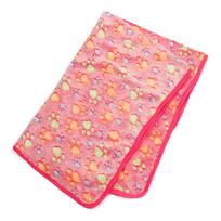 Comfortable Sleeping Cat Dog Paw Pattern Pet Blanket Mat Kennel Dog Cushion Mat (pink,25x25cm) rožinė