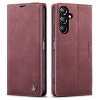 Flip Wallet Case for Samsung Galaxy A16 5G(2026), Leather Magnetic Folio Cover with Card Holder, Kickstand - TPU Shockproof Case For Galaxy A16 5G raudona