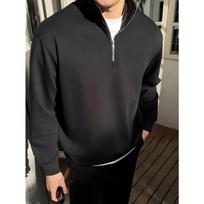 Men's Spring Stand Up Collar Sweatshirt with a Half Zipper Stand Up Collar Design, Suitable for Outdoor Leisure in Spring and Autumn S juoda