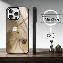 Cute fashion embroidered three ponies  Phone Case For iPhone17,16,15,14,13,12,11 Plus,Pro Magnetic For Magsafe Wireless Charging iPhone15PROMAX