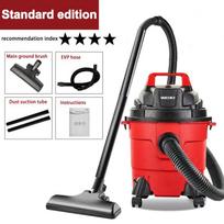 Household handheld vacuum cleaner wet and dry vacuum cleaner 1200w high power bucket suction commercial vacuum cleaner with 9 free nozzle sets (red) Standard edition