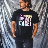 Im Coming Out Of My Cage T-Shirt Mens Womens Tees Top Funky Print Fancy Dress Weekend 00s Killers 4XL
