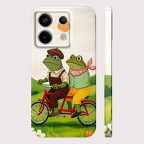 Phone Case for Xiaomi Redmi Note 15 Pro+ 14 Pro 12S 9T 9 15Pro Plus 10S 9S 12 13 Pro Plus 10 11 Cover Shell Frog On Bicycle Redmi Note 10 Lite