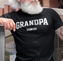 Grandpa shirt Gift, Personalized Grandpa Gift, Baby Shower New Grandfather Shirt XL