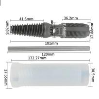 Practical Water Pipe Extractor 40CR Bolt Screw Removal Silver With Rod Broken Screw Extractor Double Head Design Drill Bits