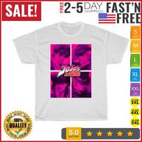 JoJo's Bizarre Adventure Season 1 Characters Vintage T Shirt Mens Womens Tees Top Men Women Fashion M