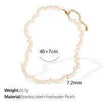 Baroque freshwater pearl necklace - irregular beaded choker