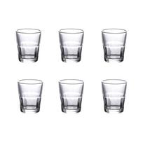 20ml Thick Bottom Vodka Glass Party Light Luxury Octagonal Cup Transparent Drinkware 6pcs Set Vintage Baijiu Cup Elegant Gifts 20ml