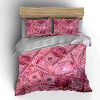 Sparkling Money Print Set Decor Multiple Sizes Kid'S And Adults' Bedroom Exquisite 3Pc Bedding Set, Gift EU Twin 135X200cm&set
