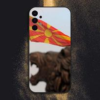 Macedonia Flag Phone Case For Samsung S25,S24,S21,S22,S23,S30,Ultra,S20,Plus,Fe,Lite,Note,10,9,5G Black Cover Samsung S24