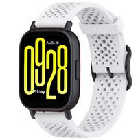 20mm 22mm Silicone Strap for Redmi Watch 5 Active/Lite Sports Smartwatch Breathable Replacement Wristband for Redmi Watch 5 Lite Redmi Watch 5 Active balta