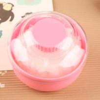 Plastic Baby Powder Puff Cool Body Prickly Heat Powder Sub-Bottling Portable Large Empty Storage Box Container Face Powder Tools rožinė