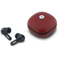Słuchawki Bluetooth Tws Bmw Leather Metal Logo Enc Czerwony