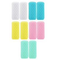 ABBY-For Leak Proofing Elastic Sleeve 10Pcs Silicone Bottle Covers, Travel Essential For Women, Luggage Travel Size Toiletries
