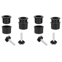 ABBY-4 Sets Outdoor Patio Umbrella Base Stand Replacement Parts Umbrella Base Bracket Hole Ring Plug Cover And Cap juoda