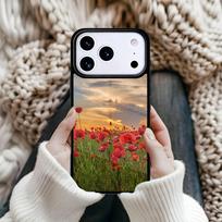 Red Poppies flowers style Magnetic Phone Case For iPhone 17 16 15 12 13 Pro Max 14 Plus 11 Hard Cover With MagSafe iPhone 16 Plus