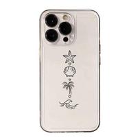 Sea Star Shellfish Palm Wave Line Phone Case Suitable for iPhone 17 16 15 14 13 12 11Pro/Max/Plus Anti Drop Soft Case Back Cover iPhone AIR gryna