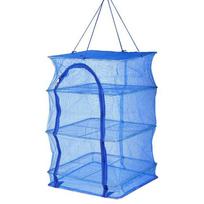 Hanger Fish  Dishes Dryer Fish Drying Rack Plants  Organizer Vegetable Dryer Drying Fishing  Net mėlyna