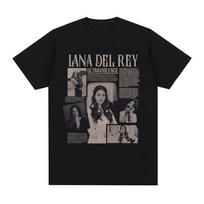 Lana Del Rey T Shirt Ultraviolence Music Album T-shirt Men Women Hip Hop Vintage Short Sleeve Loose T Shirts Harajuku Streetwear S įvairiaspalvis